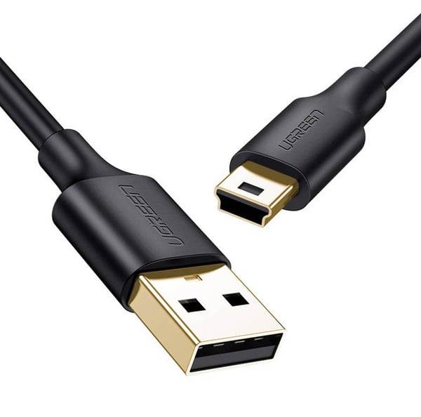 Ugreen US132 USB-kablar USB 2.0 2 m USB A Mini-USB B 0,48 Gbit/s Svart