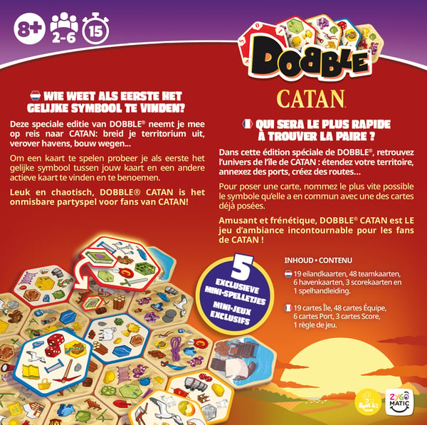 Asmodee Dobble Catan Dobble Catan Brætspil Matching