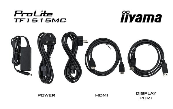 iiyama TF1515MC-B2 computerskærm 38,1 cm (15") 1024 x 768 pixel XGA LED Berøringsskærm Sort