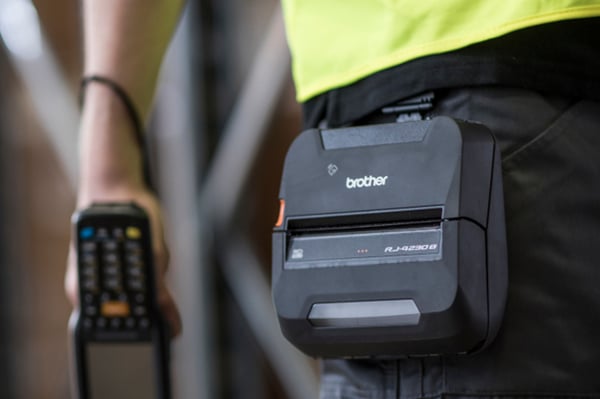 Brother RJ-4230B POS-skrivare 203 x 203 DPI Kabel & Trådlös direkt termal Bärbar skrivare