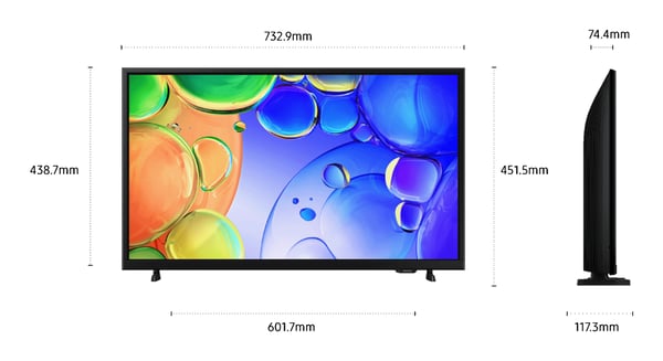 Samsung TQ32Q5FAAU 81,3 cm (32") Fuld HD Smart TV Wi-Fi Sort
