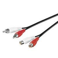 Microconnect AUDCH5 ljudkabel 5 m 2 x RCA Svart