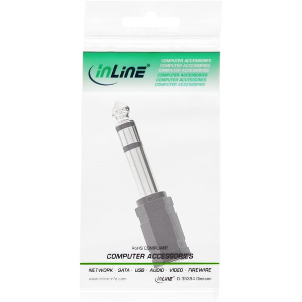 InLine 99305 kabel kønsskifter 3.5mm jack female 3.5mm F Sort