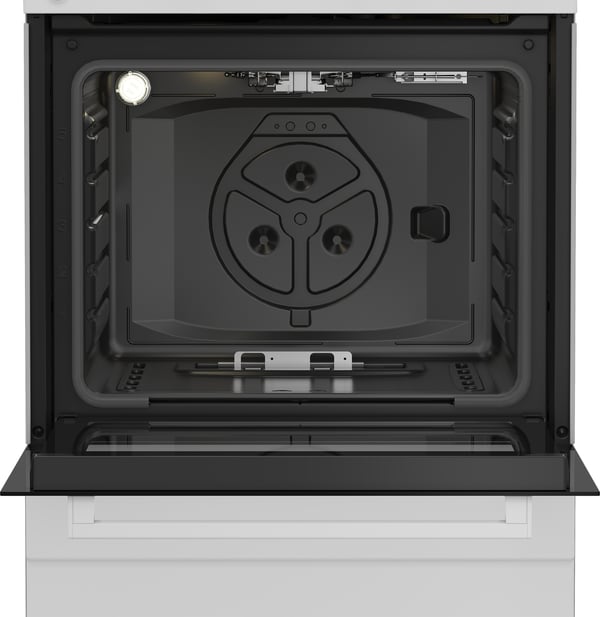 Beko FBG62000WL komfur og ovn Fritstående komfur Elektrisk Gaskomfur Hvid