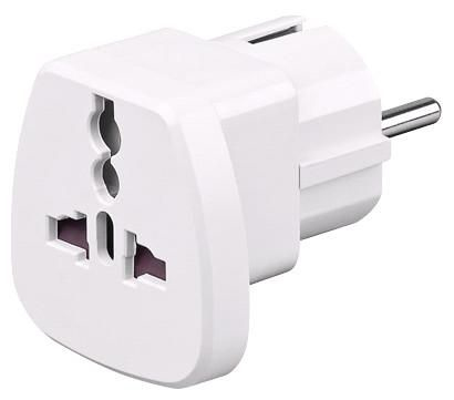 Microconnect PETRAVEL strømstik adapter Universel Hvid Microconnect PETRAVEL strømstik adapter Universel Hvid