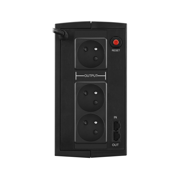 CyberPower UT1050E-FR UPS-enhed Interaktivt indgangsstik 1,05 kVA 630 W 3 AC stikkontakt(er)