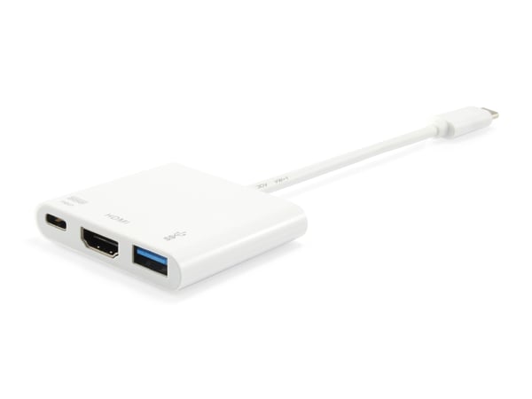 Equip 133461 dockningsstationer för bärbara datorer USB 3.2 Gen 1 (3.1 Gen 1) Type-C Vit