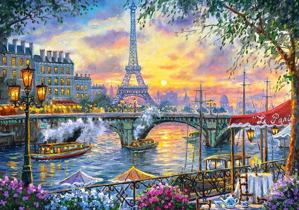 Pussel 500 Tea Time i Paris CASTOR