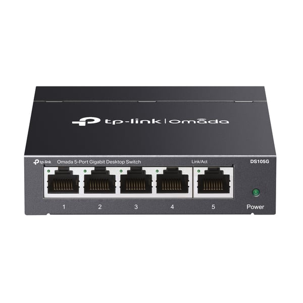 TP-Link Omada DS105G verkkokytkin Hallitsematon Gigabit Ethernet (10/100/1000) Musta