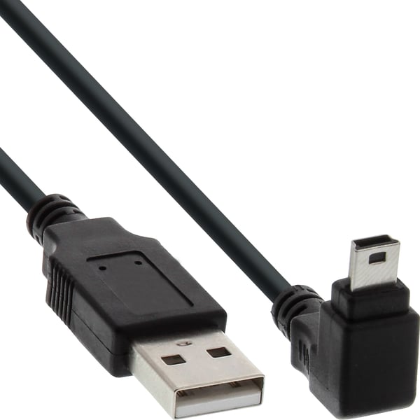 InLine 34220 USB-kabel USB 2.0 2 m USB A Mini-USB B Sort