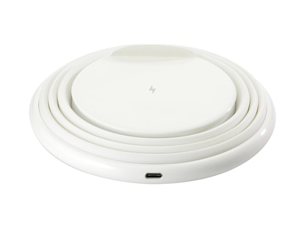 Conceptronic GORGON02W oplader til mobil enhed Universel Hvid USB Trådløs opladning Hurtig opladning Indendørs