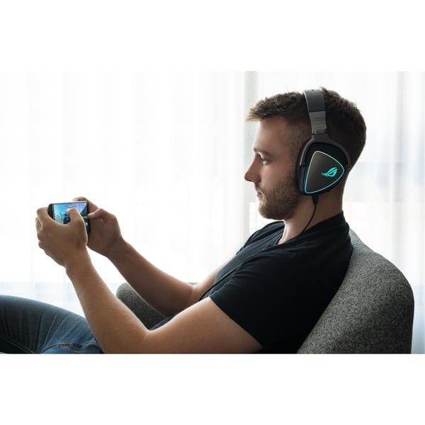ASUS ROG Delta Headset Ledningsført Spil Sort