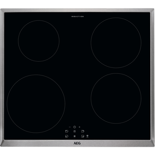 AEG IEB64000XB Svart Inbyggd 60 cm Induktionshäll med zon 4 zone(s)