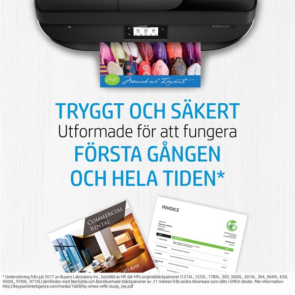 HP 967XL svart original bläckpatron med hög kapacitet