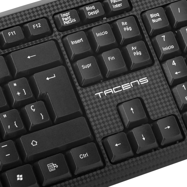 Tacens Anima AK0ES näppäimistö Office USB QWERTY Espanja Musta