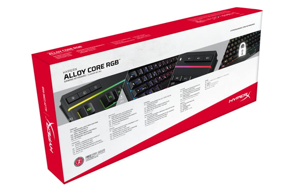 HyperX Alloy Core RGB näppäimistö Pelaaminen USB AZERTY ranska Musta