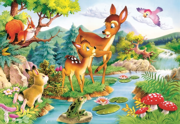 Castorland Little Deers 120 pcs Puslespil 120 stk Tegnefilm