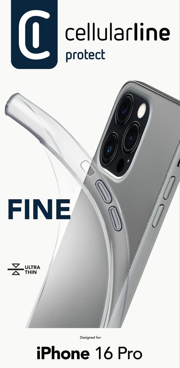 Cellularline 8018080482489 mobiltelefon etui 16 cm (6.3") Cover Transparent