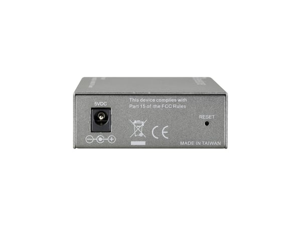 LevelOne FVS-3120 verkon mediamuunnin 100 Mbit/s Yksittäistila Harmaa