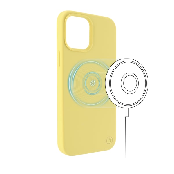 Hama MagCase Finest Feel PRO mobiltelefonfodral 17 cm (6.7") Mobilskal Gul