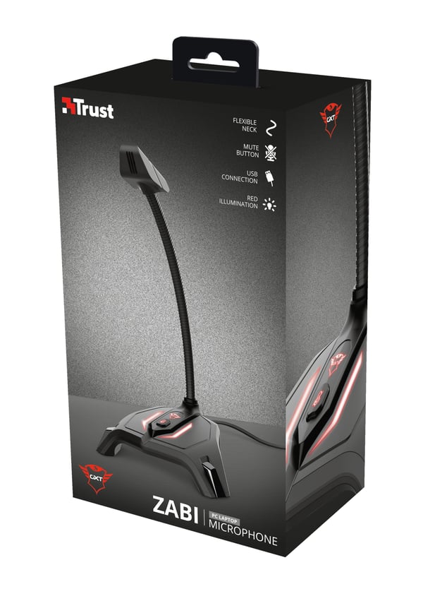 Trust GXT 215 Zabi Sort Pc-mikrofon