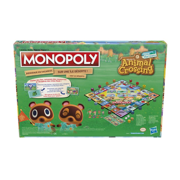 Monopoly F1661101 brætspil Monopoly Animal Crossing New Horizons Edition Familie