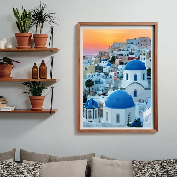 Clementoni High Quality Collection Santorini Puslespil 1000 stk Landskab