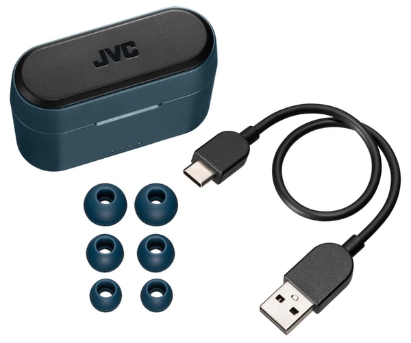 JVC HA-A9T Headset True Wireless Stereo (TWS) I öra Samtal/musik Bluetooth Blå