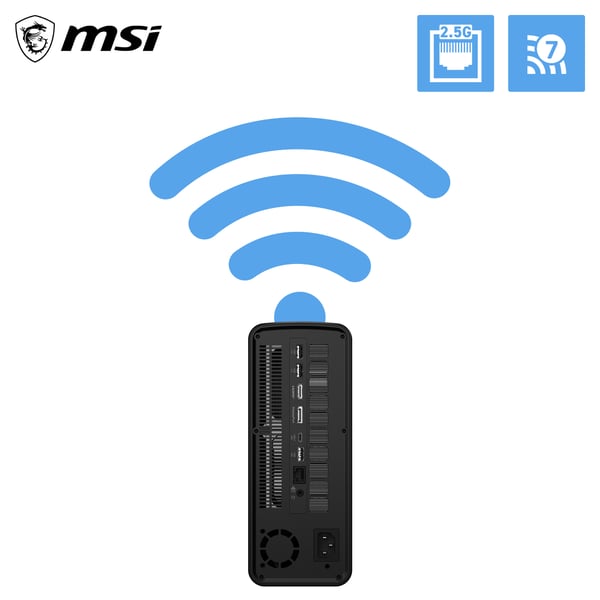 MSI Pro MAX EDGE AI+ 11M-005EU Copilot+ PC AMD Ryzen AI Max+ 395 128 GB LPDDR5x-SDRAM 2 TB SSD Windows 11 Pro Mini PC PC Sort