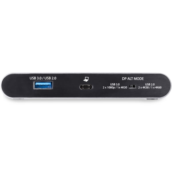 StarTech.com USB C Dock, 4K Dual Monitor DisplayPort, Mini Laptop Docking Station, 100W Power Delivery
