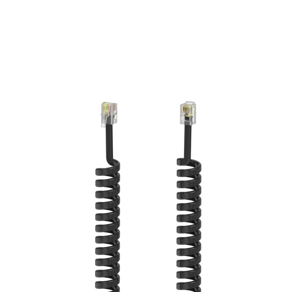 Hama 00201151 telefonkabel 3 m Sort
