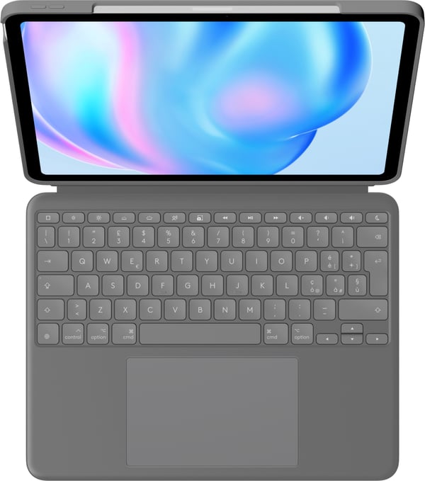 Logitech Combo Touch QWERTY Italiensk Smart Connector Grå