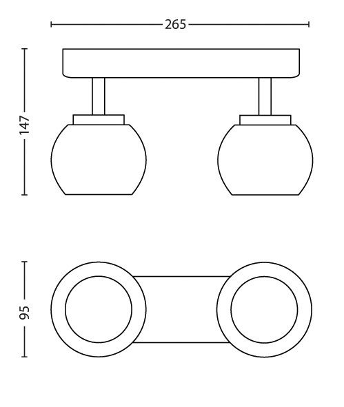 Philips myLiving Spot 533221716