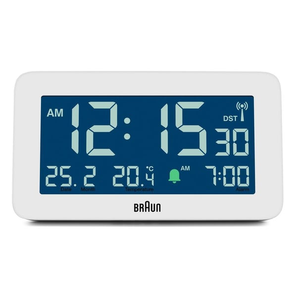 Braun BC10 Digital väckarklocka Vit