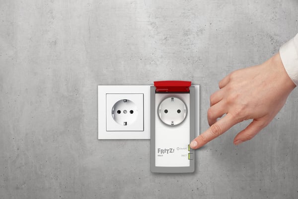 DECT FRITZ! 210 INT smart stik 3450 W Grå, Rød, Hvid