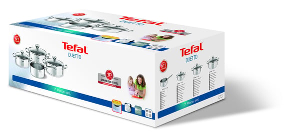 Tefal Duetto A705A8 pann- och grytset 4 styck
