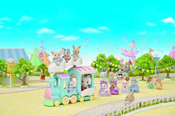 Sylvanian Families Baby Regnbågståg