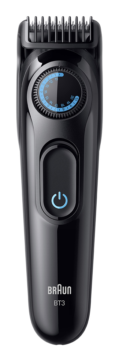 Braun BeardTrimmer 3 BT3500 AC/Batteri 20 Svart Braun BeardTrimmer 3 BT3500 AC/Batteri 20 Svart