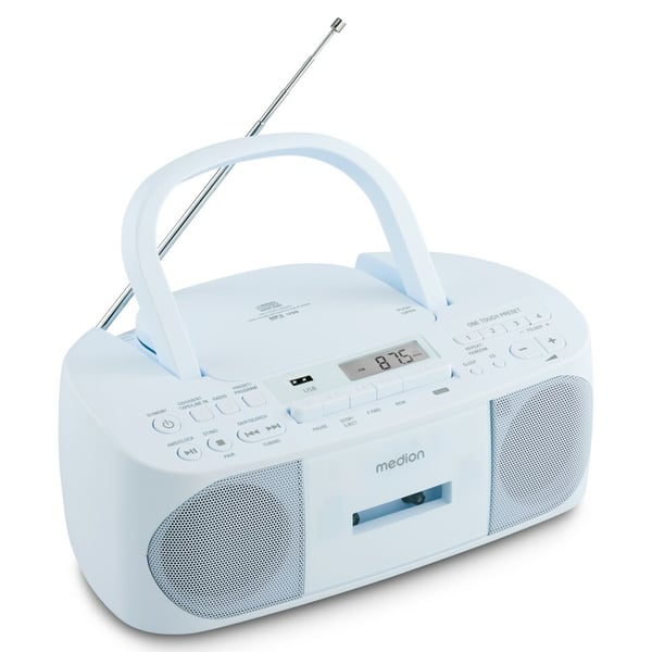 MEDION LIFE E65010 Analoginen 6 W PLL Sininen MP3-toisto