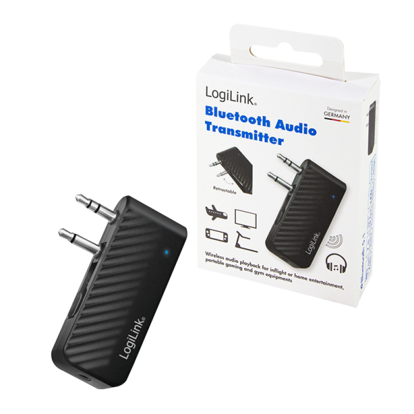 LogiLink BT0061 trådløs lydsender 3,5 mm 7 m Sort