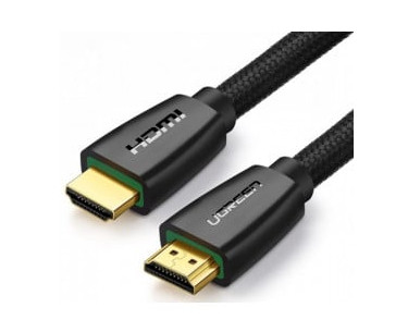 Ugreen 40410 HDMI-kabel 2 m HDMI Typ A (standard) 2 x HDMI Type A (Standard) Svart