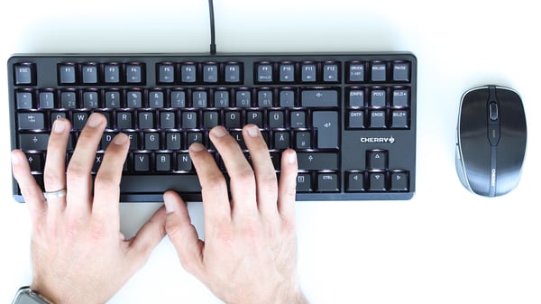CHERRY G80-3000N RGB TKL tastatur Universel USB QWERTZ Tysk Sort