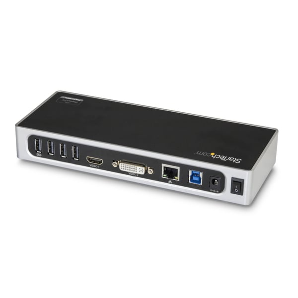 StarTech.com Dubbelskärms-, USB 3.0-dockningsstation - 6x USB 3.0