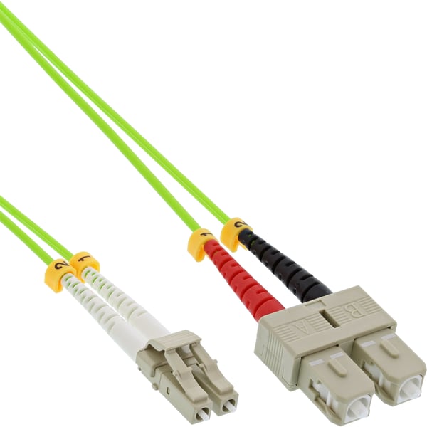 InLine 88638Q InfiniBand- ja kuituoptiikkakaapeli 25 m 2x LC 2x SC Vihreä