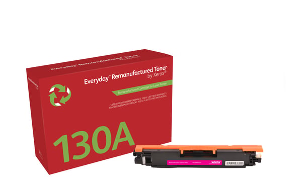 Everyday™ Magenta Remanufactured Toner by Xerox compatible with HP 130A (CF353A), Standard capacity Everyday™ Magenta Remanufactured Toner by Xerox compatible with HP 130A (CF353A), Standard capacity