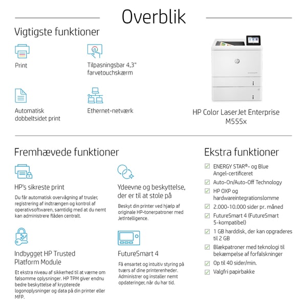 HP Color LaserJet Enterprise M555x