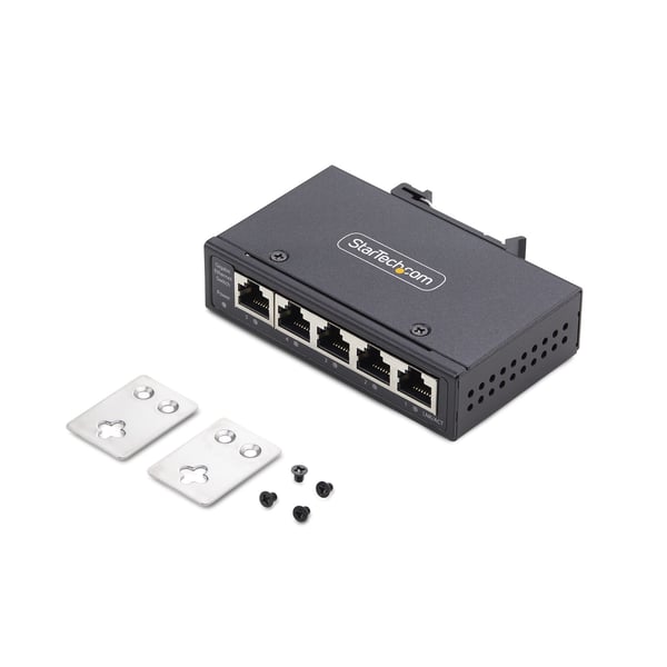 StarTech.com 5-Portars Ohanterad Industriell Ethernet-Switch