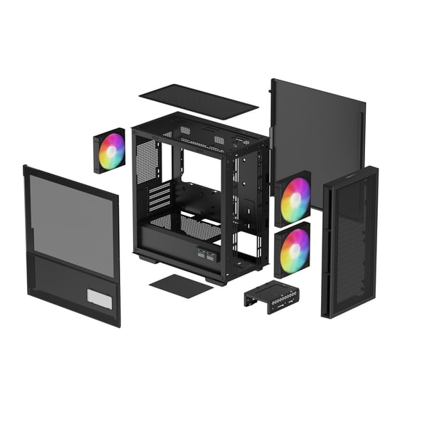 DeepCool CH360 DIGITAL Micro Tower Svart