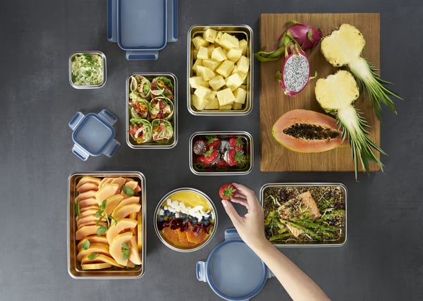 Tefal CLIP & CLOSE N1150410 enhed til madopbevaring Rektangulær Kasse 0,8 L Rustfrit stål 1 stk