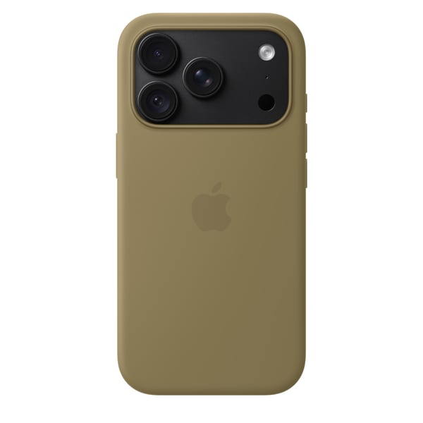 Apple Silikone-etui med MagSafe til iPhone 18 Pro – olivengrøn